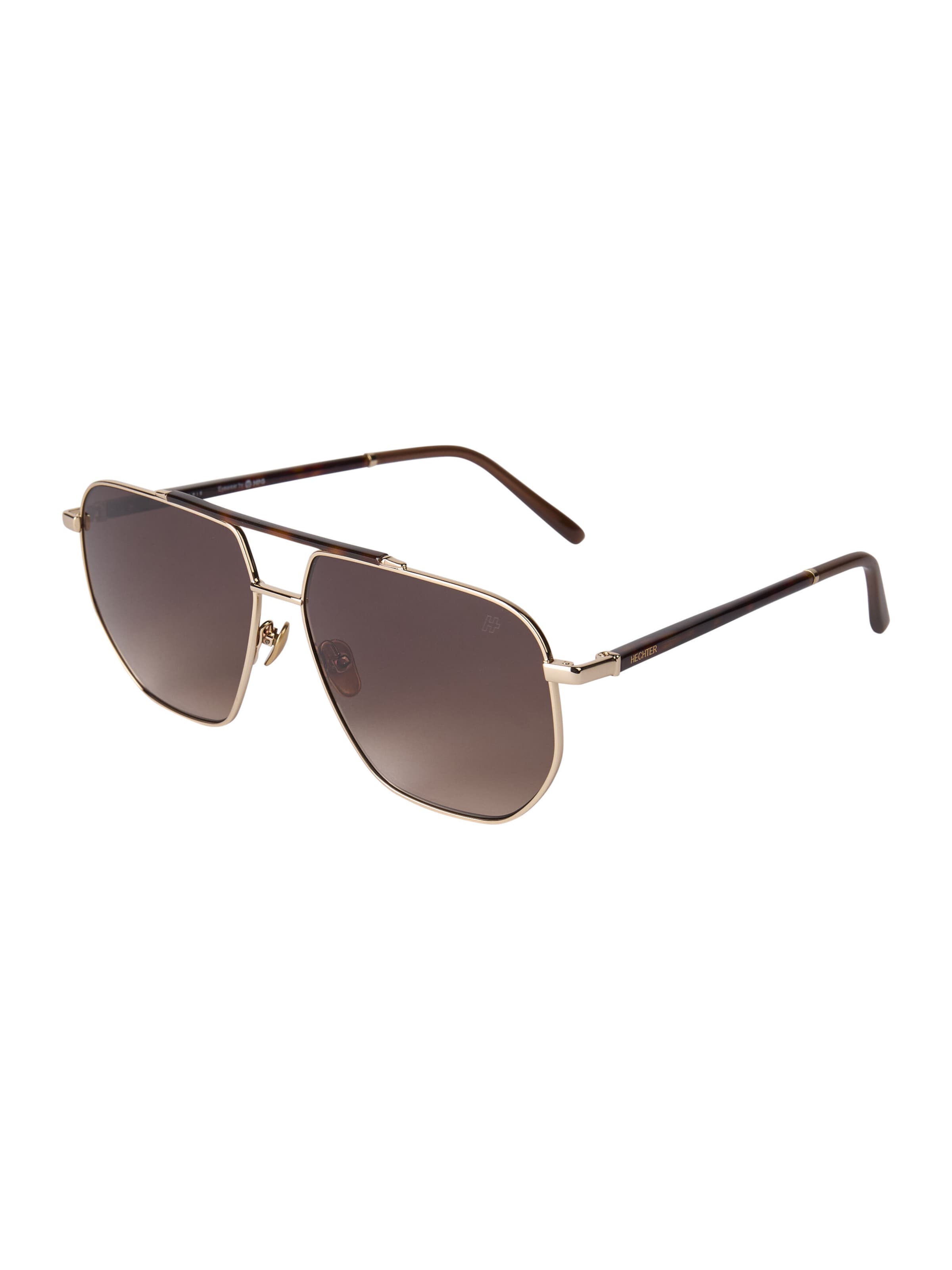 HECHTER PARIS Sonnenbrille HESM022 klassisches Piloten-Design - 61-14-150 in Gold: Vorderseite