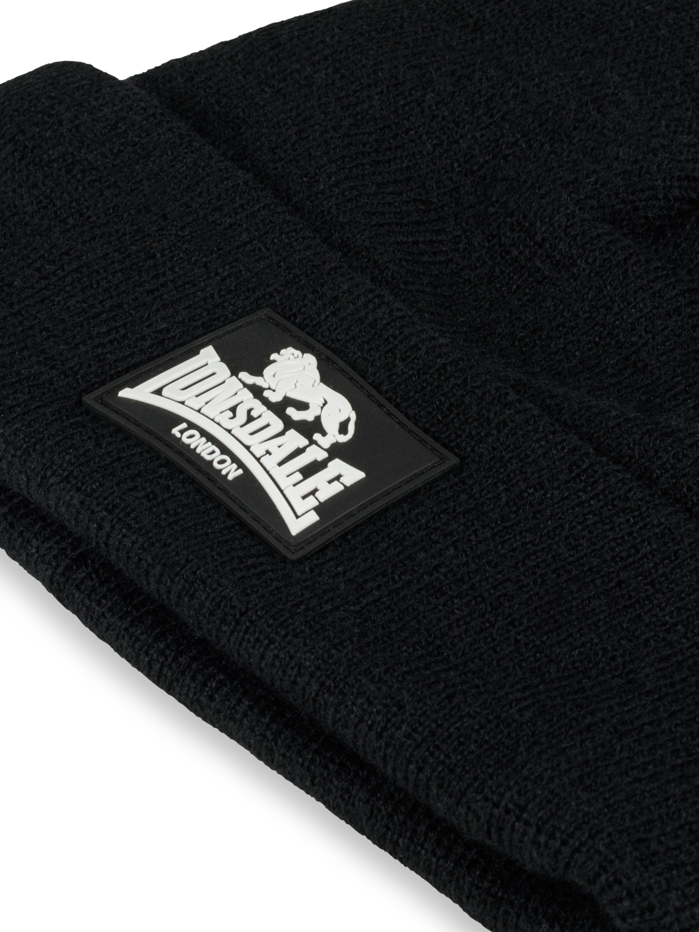 LONSDALE Beanie 'Dalston' in Black