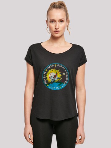 T-shirt 'NASA STS 41 Discovery Mission Badge Distressed' F4NT4STIC en noir : devant