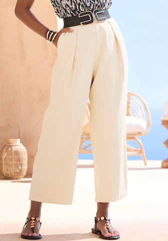 LASCANA - Loosefit Pantalón en amarillo: frente