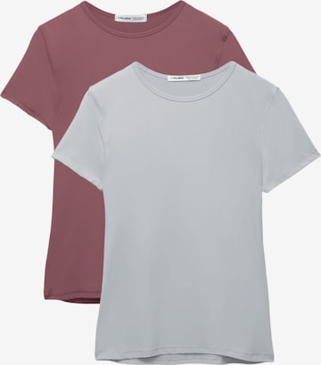 Pull&Bear T-Shirt in Grau: Vorderseite