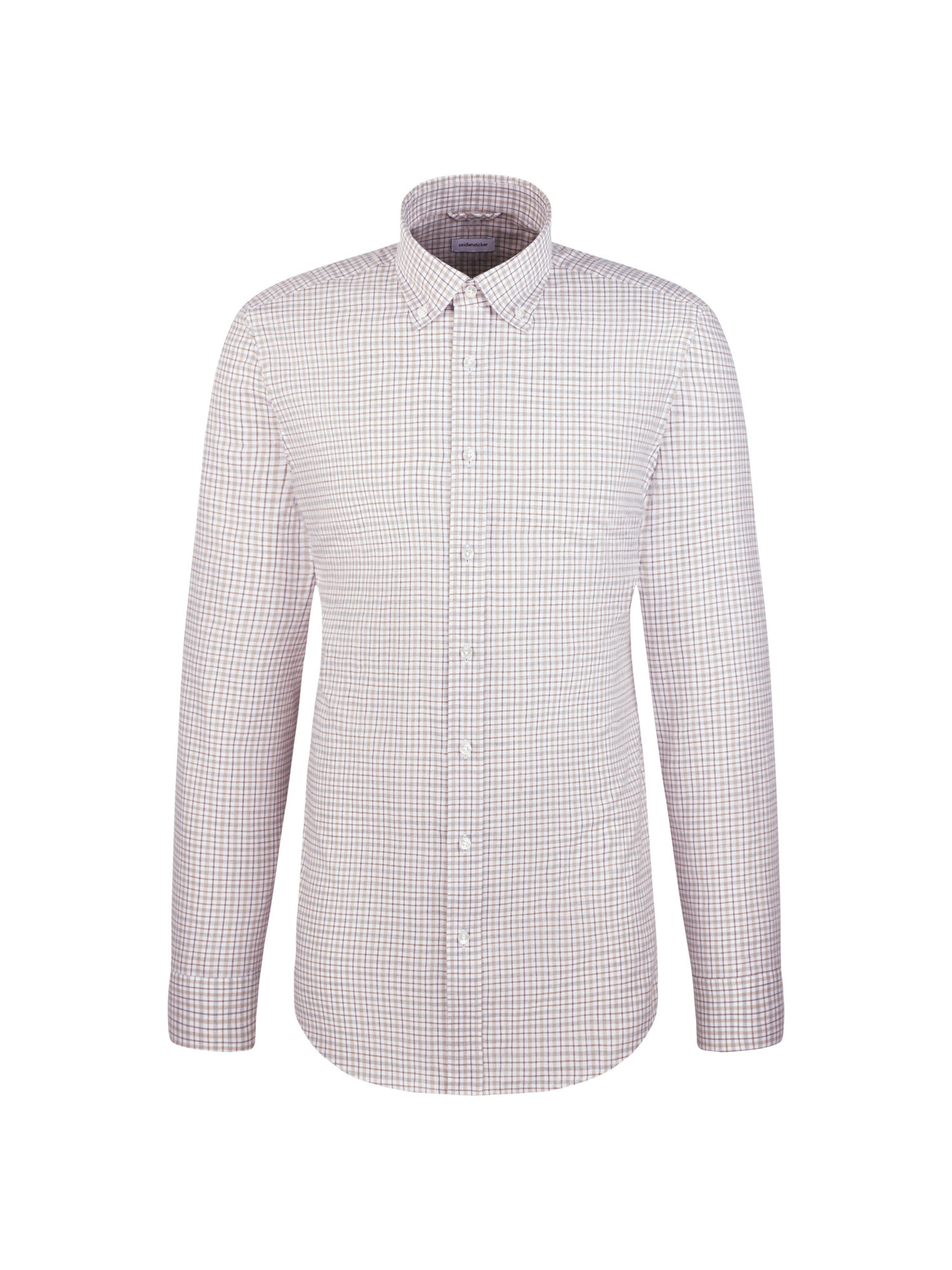 SEIDENSTICKER Slim fit Zakelijk overhemd in Wit: voorkant