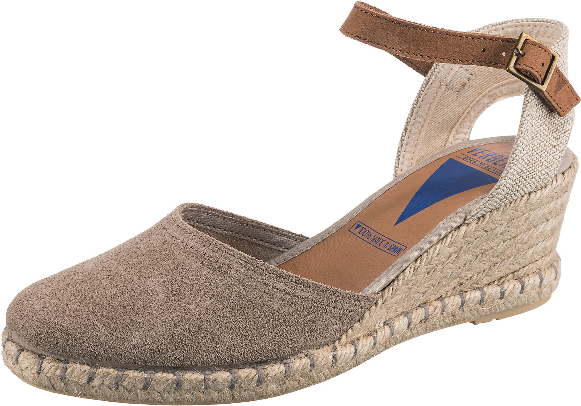 VERBENAS Sandals 'Malena Serraje' in Grey: front