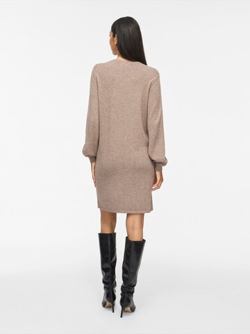 VILA Knitted dress 'VIRIL' in Brown