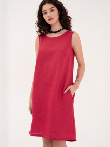 AmourLinen Dress 'Norah' in Pink: front