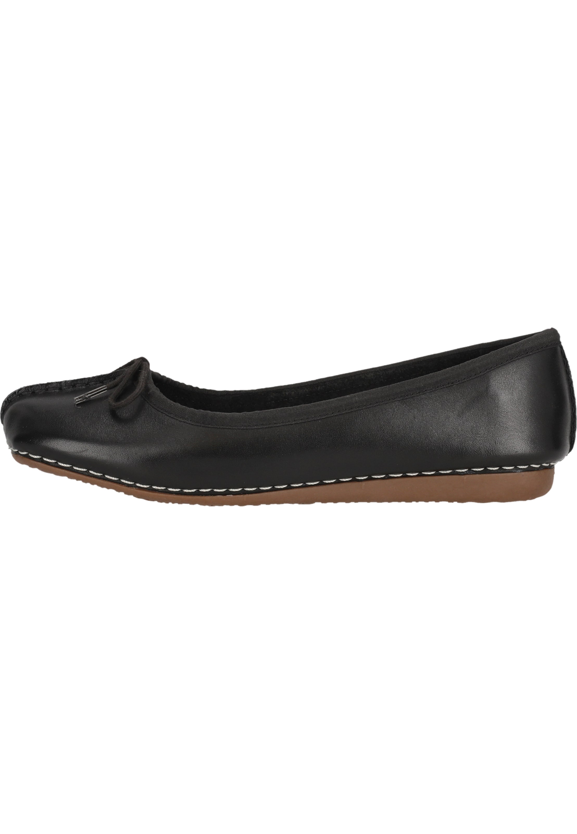 CLARKS Ballerina 'Freckle Ice' in Black