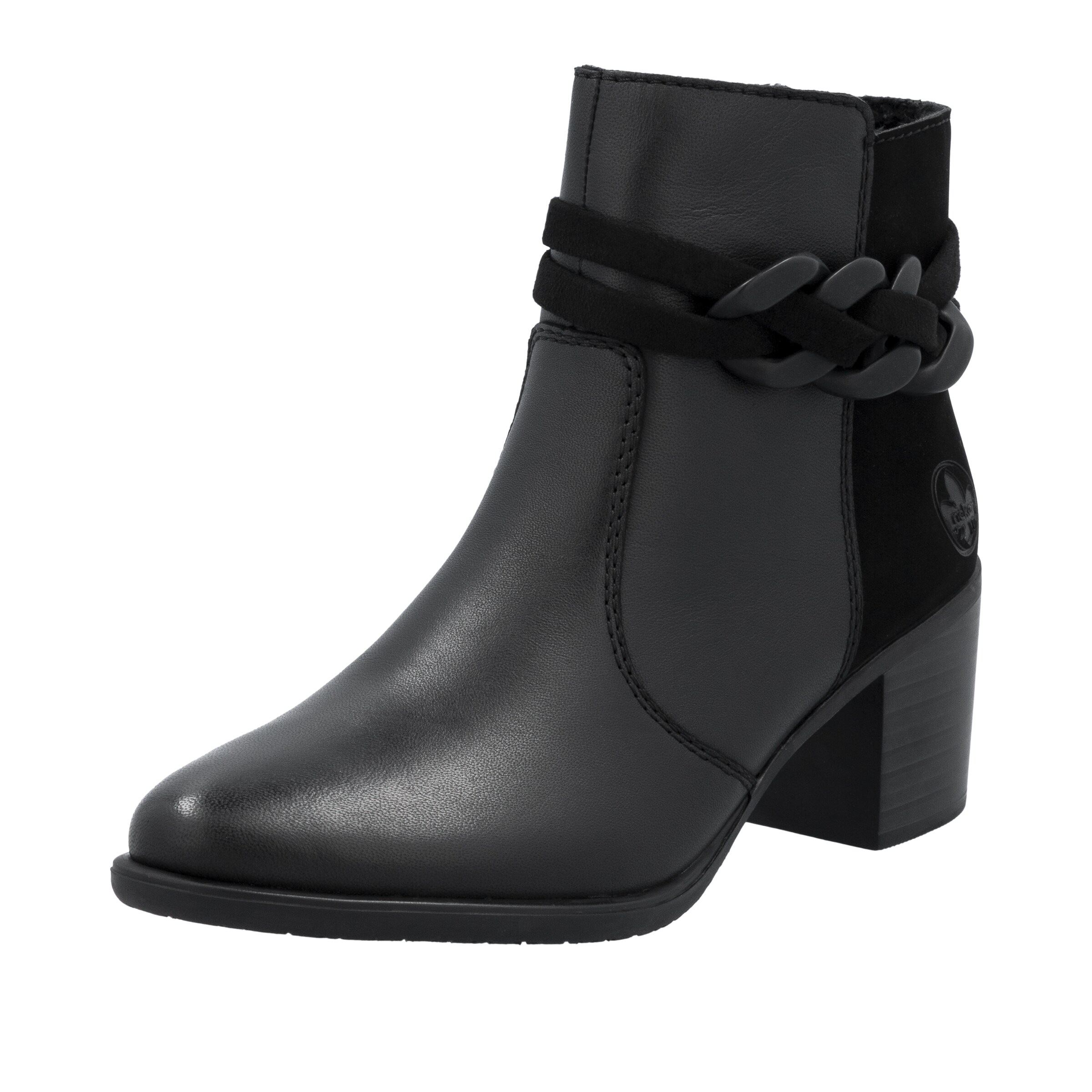Bottines Rieker en noir : devant