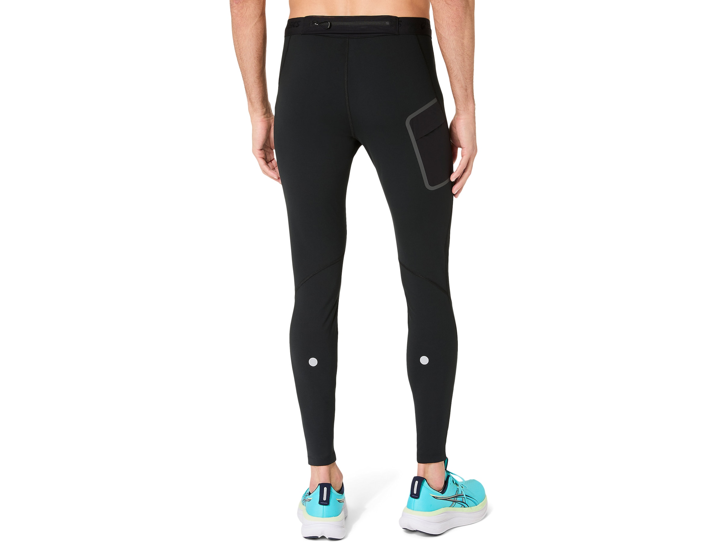 ASICS Skinny Sporthose in Schwarz
