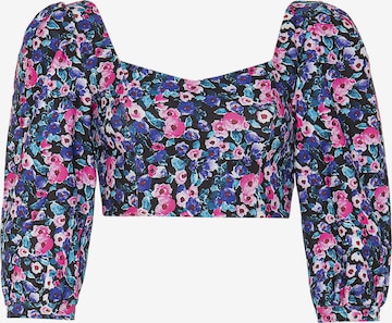 Jimmy Sanders Bluse in Blau: Vorderseite