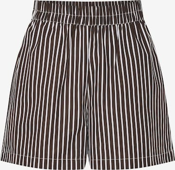 PIECES regular Bukser 'Aida' i brun: forside