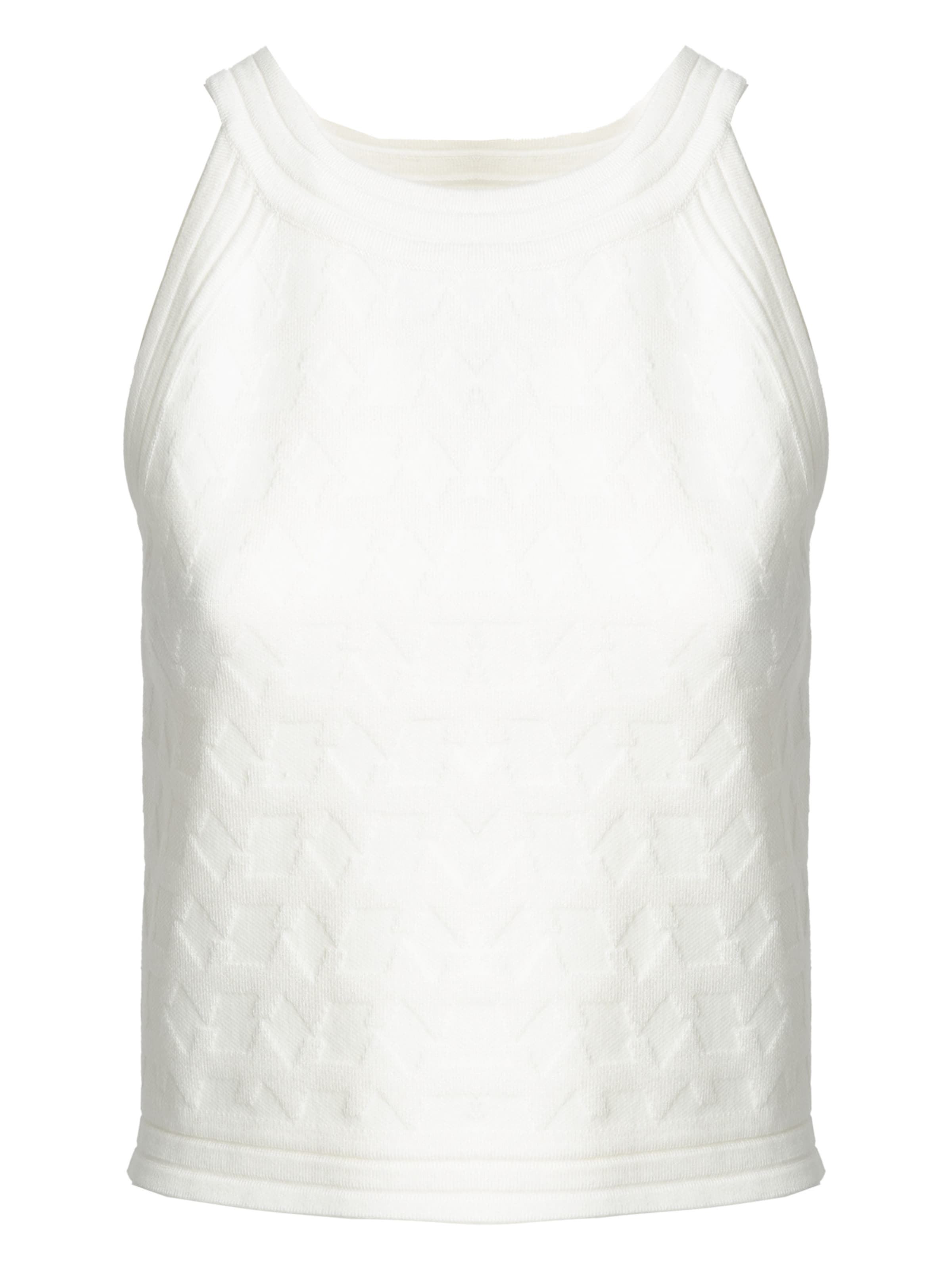 Influencer Knitted top in White: front