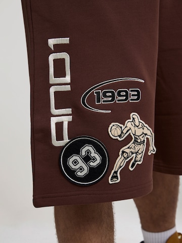 Loosefit Pantalon AND1 en marron