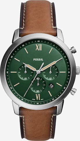 FOSSIL Analogt ur i brun: forside