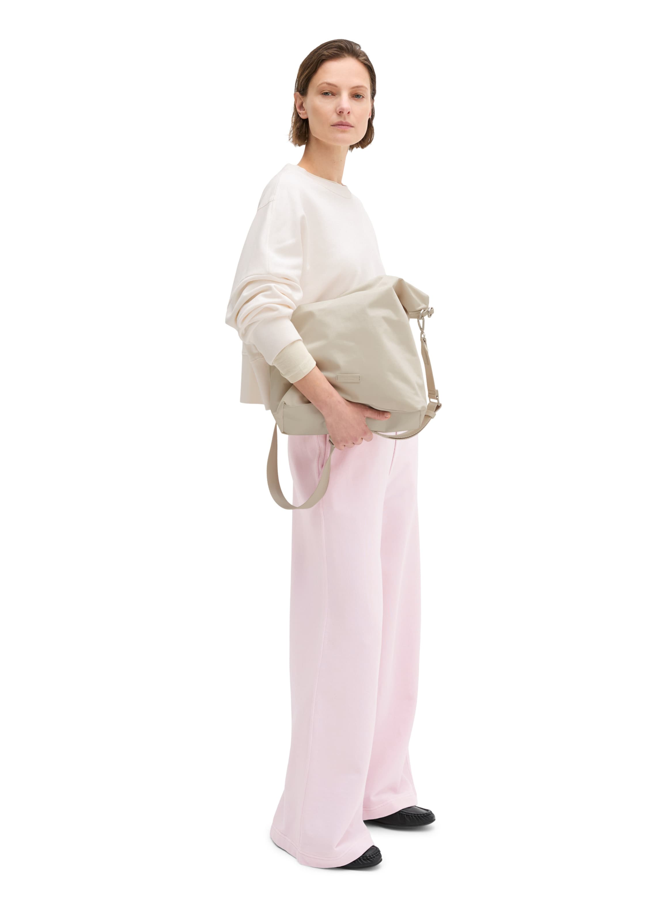 Marc O'Polo Schoudertas in Beige: voorkant