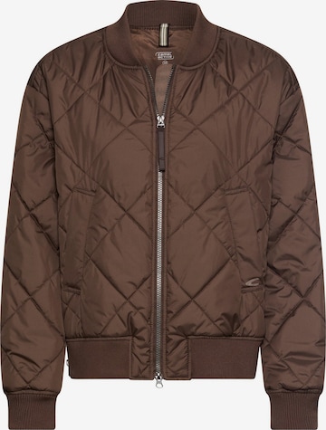 CAMEL ACTIVE Oversize Bomberjacke mit Diamantsteppung in Braun: Vorderseite