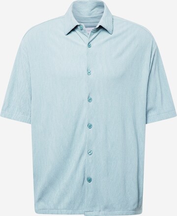 TOPMAN Regular fit Button Up Shirt in Blue: front