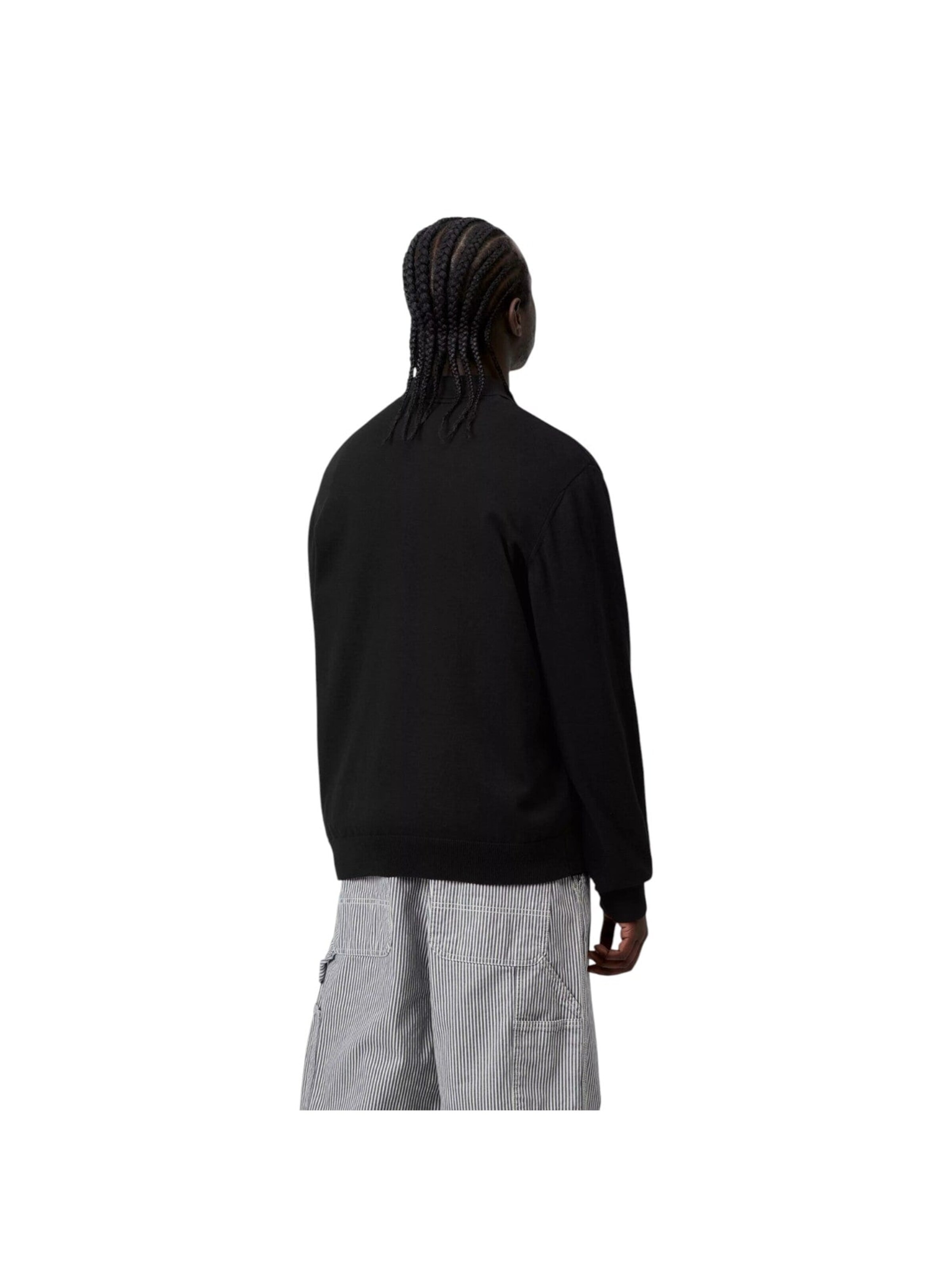 Carhartt WIP Sweter 'L/S Madison Polo Black' w kolorze czarny
