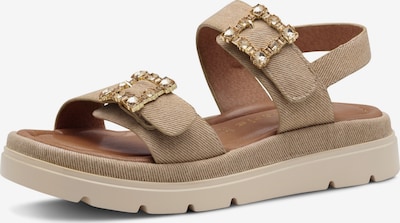 Sandale Tamaris pe maro deschis / auriu, Vizualizare produs