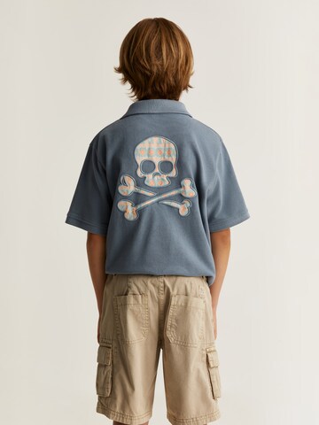 Scalpers Shirt 'Utah Skull' in Blue