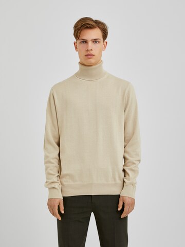 Bertoni Sweater 'Henrik' in Beige: front