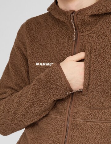 MAMMUT Athletic Fleece Jacket 'Falera Pro ML' in Brown