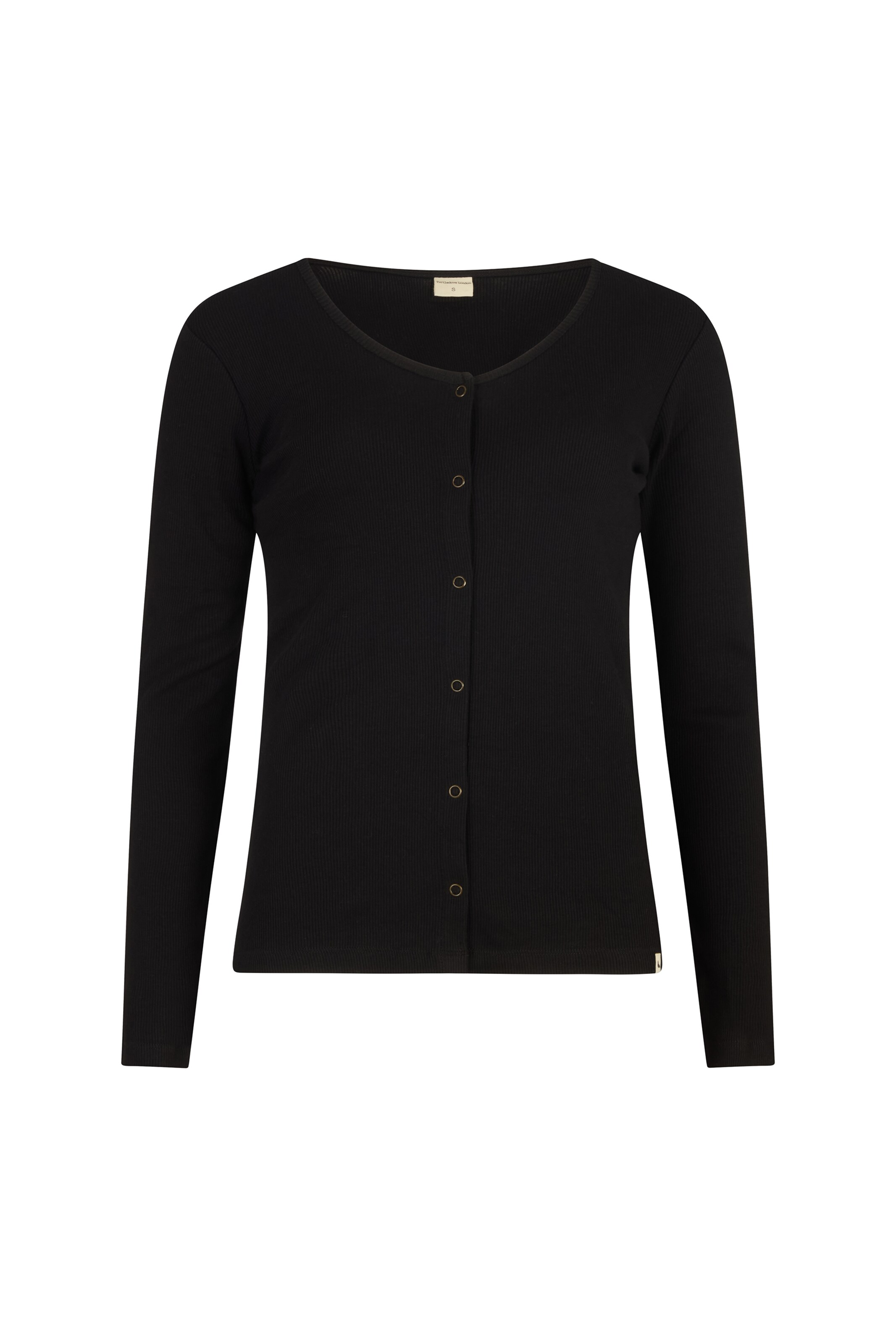 Turtledove London Strickjacke ' Nora ' in Schwarz: Vorderseite