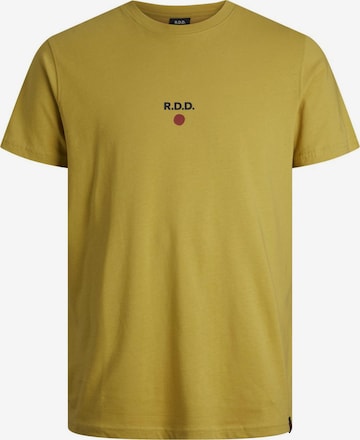 T-Shirt R.D.D. ROYAL DENIM DIVISION en jaune : devant