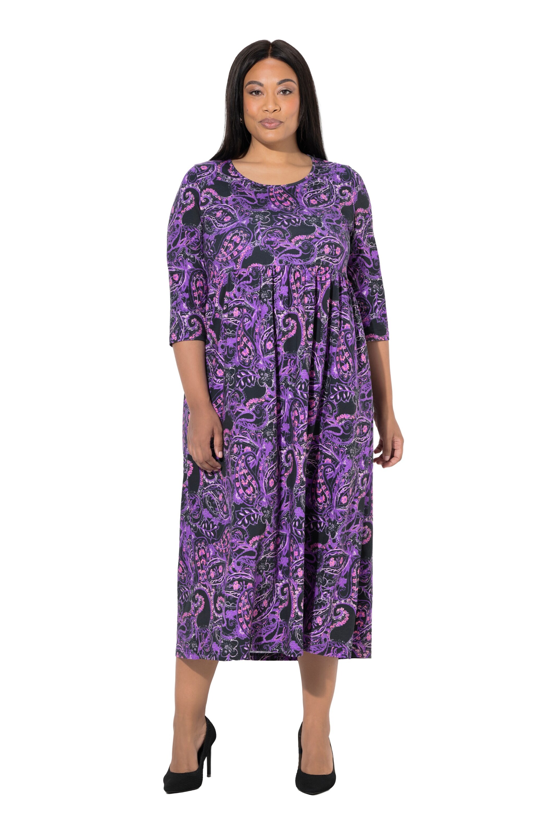 Ulla Popken Dress in Purple: front