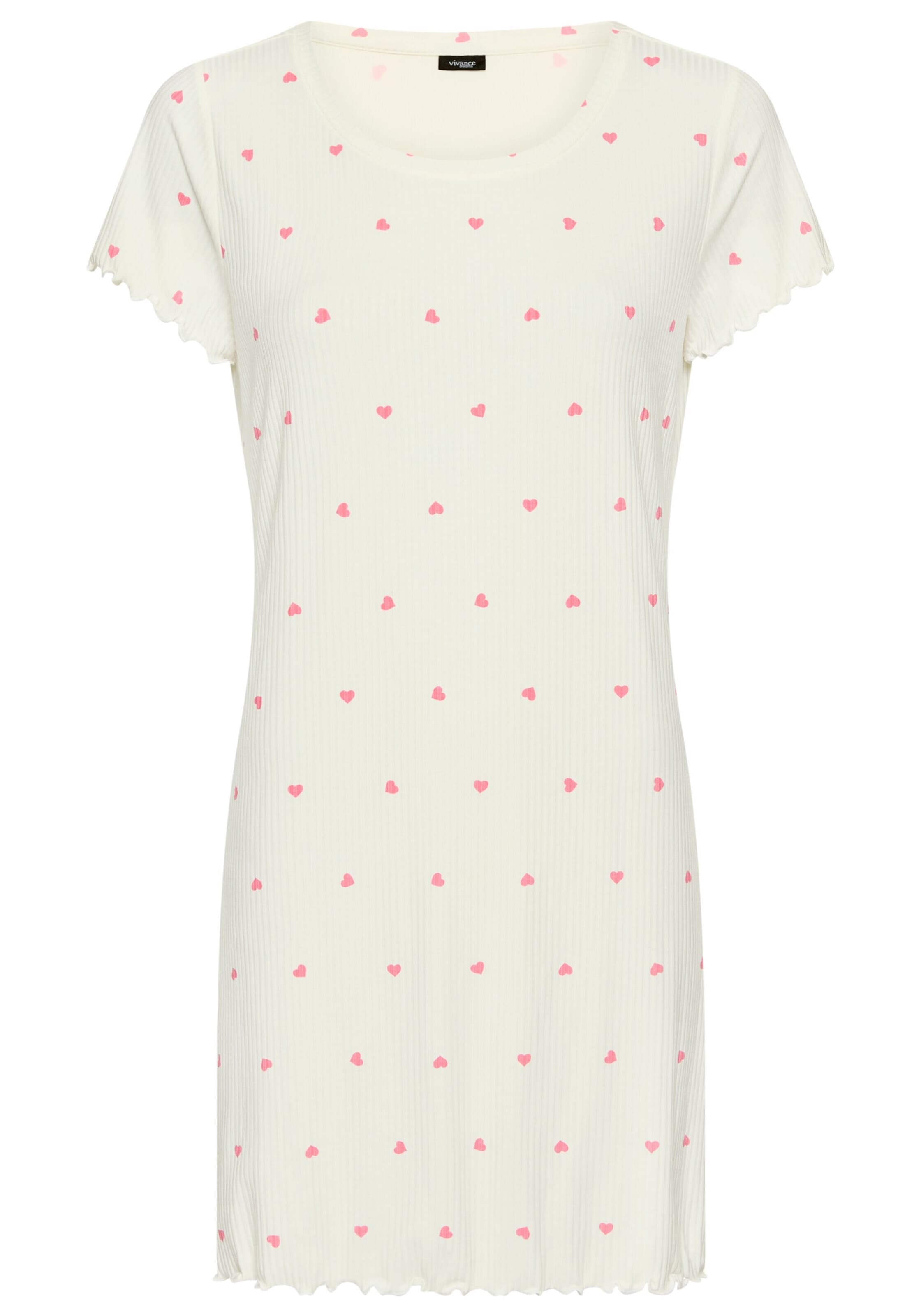 VIVANCE - Camiseta de noche en blanco: frente