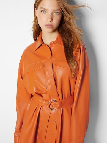 Robe-chemise Bershka en marron
