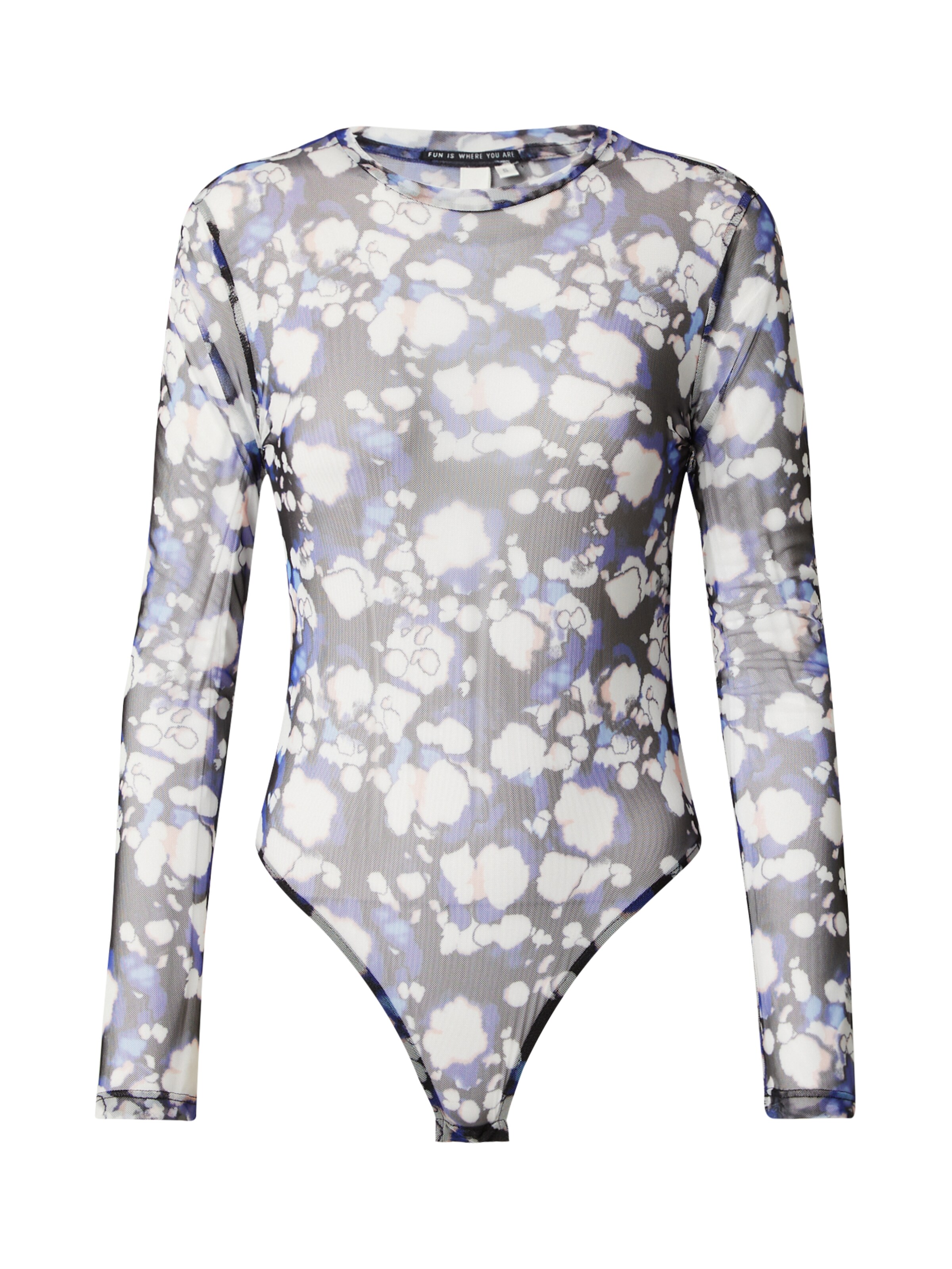 QS Shirtbody in Grau: Vorderseite