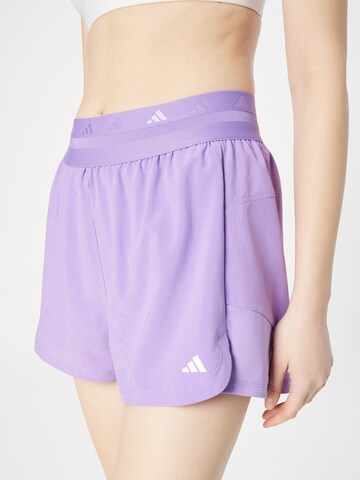 ADIDAS PERFORMANCE Ohlapna forma Športne hlače 'Hyperglam Pacer' | vijolična barva