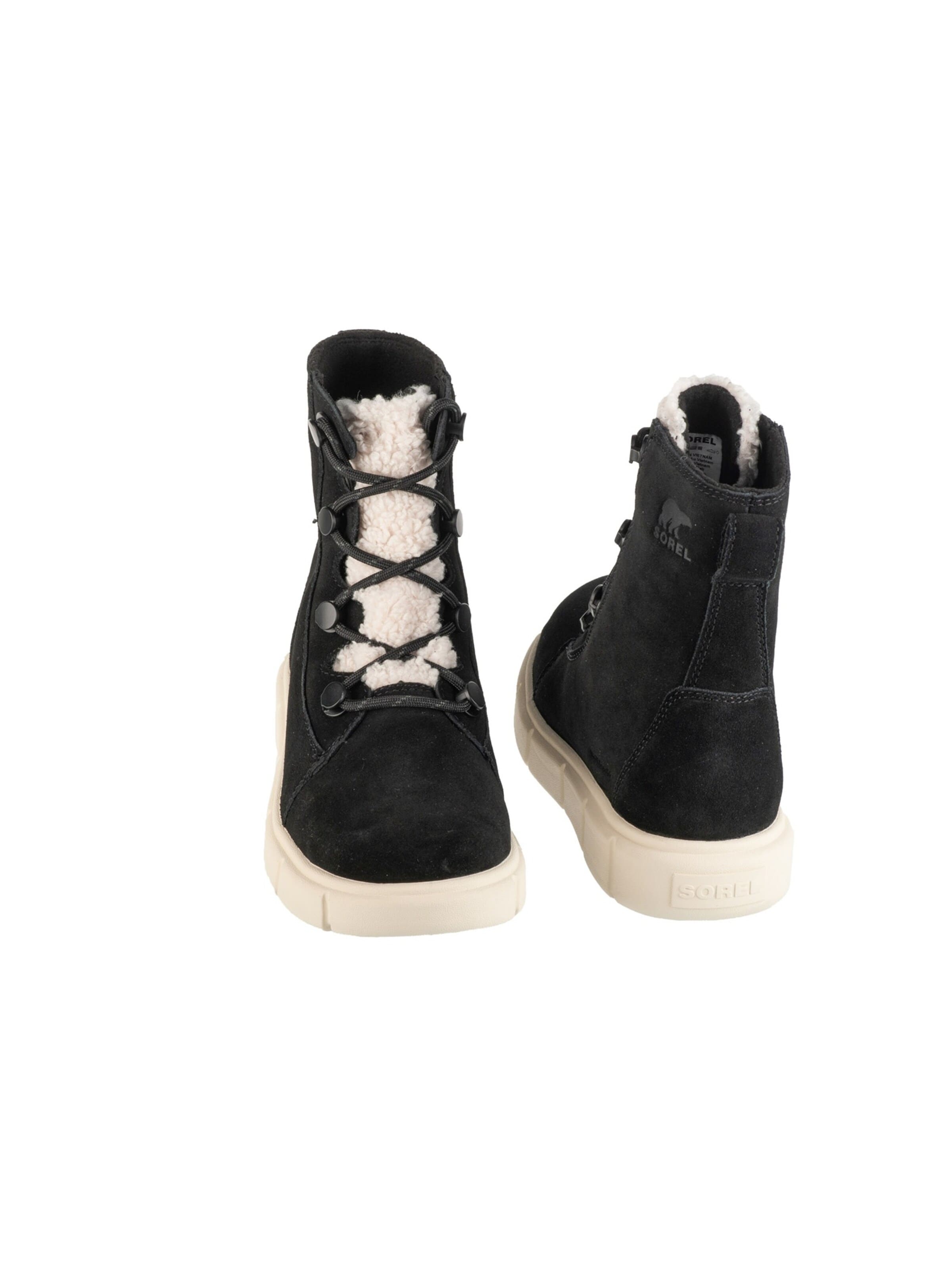 SOREL Boots 'Sorel Explorer III Joan Cozy WP' in Zwart