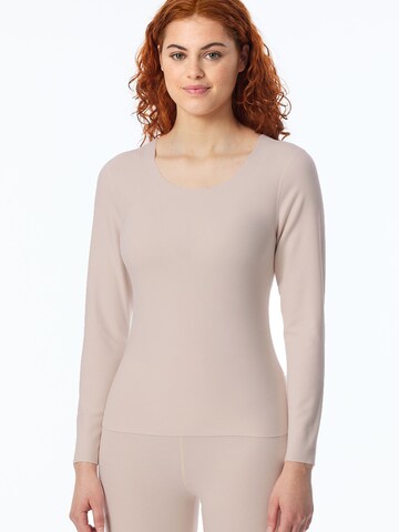 SCHIESSER - Camiseta térmica ' Invisible Soft Warming ' en beige: frente