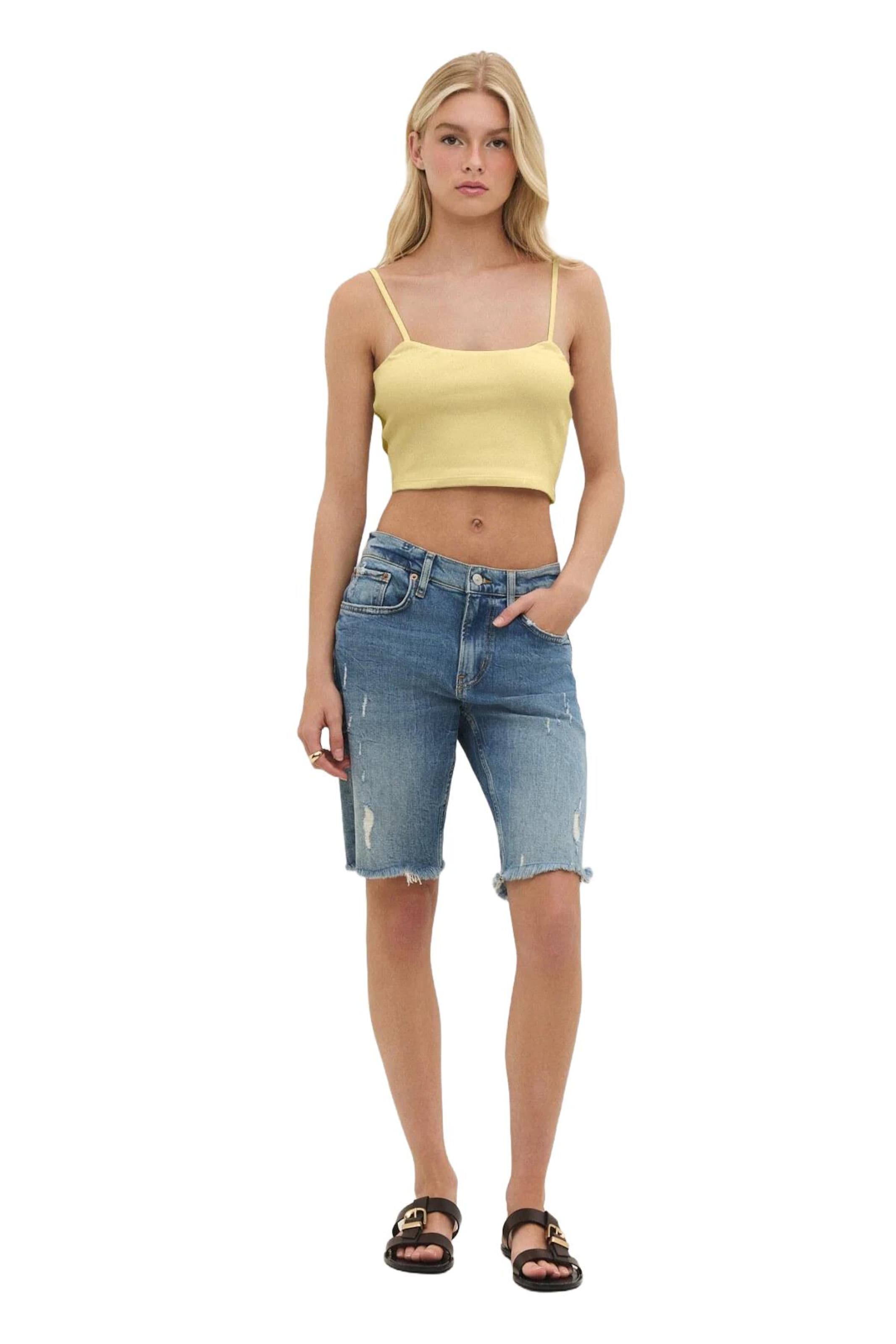 No Matter What Top in Geel: voorkant