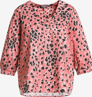 Ulla Popken Blouse ' 804252' in Rood: voorkant