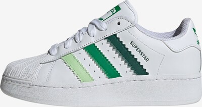 ADIDAS ORIGINALS Baskets basses 'Superstar' en vert / blanc, Vue avec produit