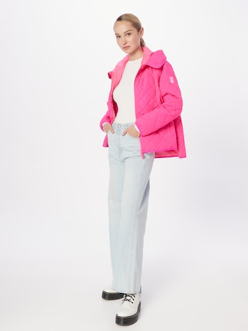 Derbe Between-Season Jacket 'Quiltby Short' in Pink