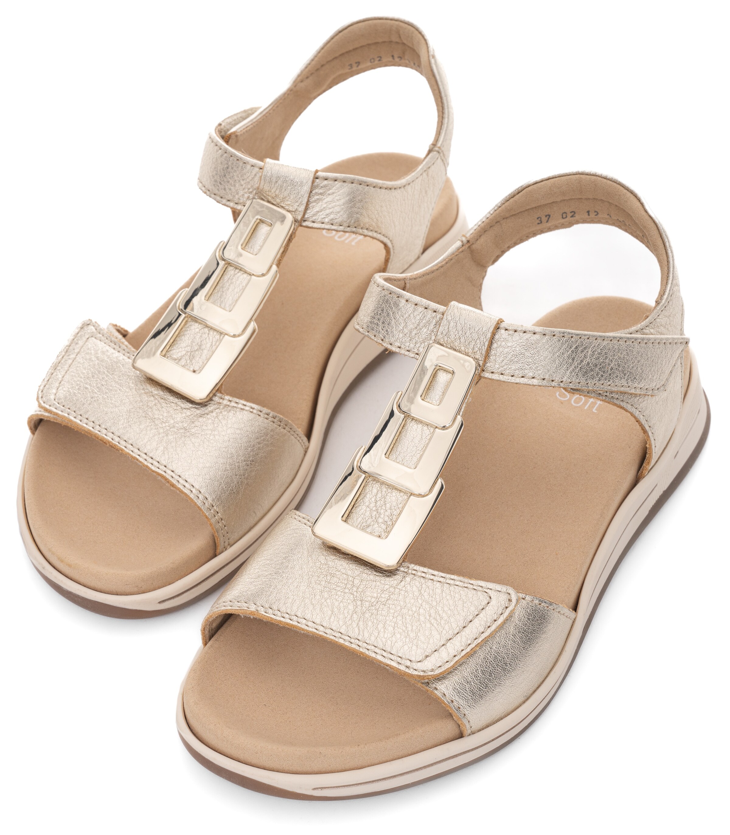 ARA - Sandália 'Osaka' em ouro