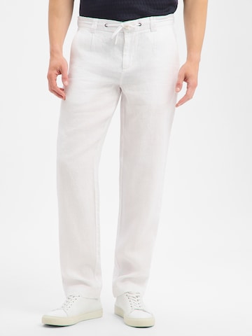 Nils Sundström Regular Trousers 'Scott' in White: front