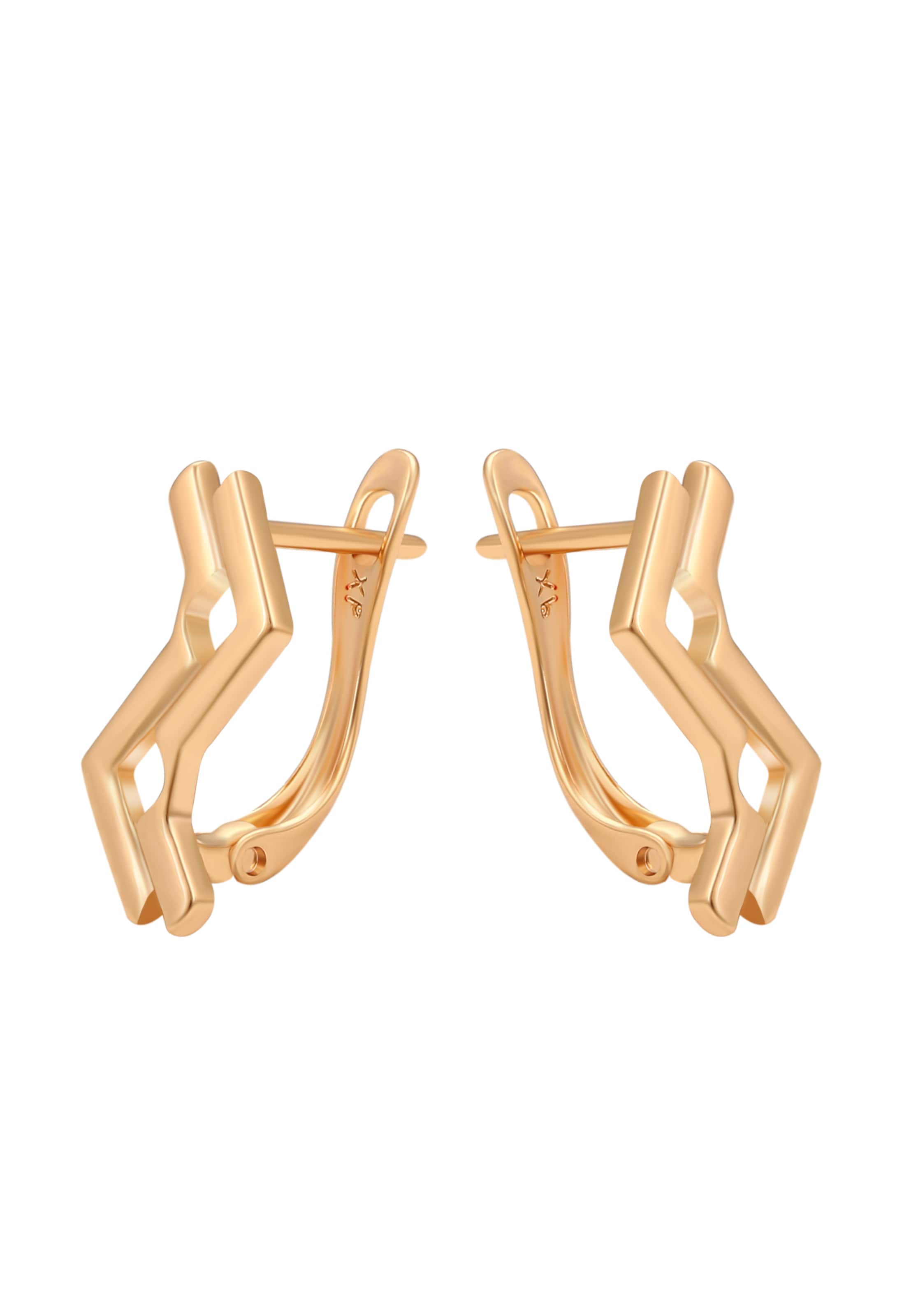 Boucles d'oreilles NAEMI en or : devant