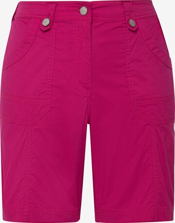 Pantalon Ulla Popken en rose : devant