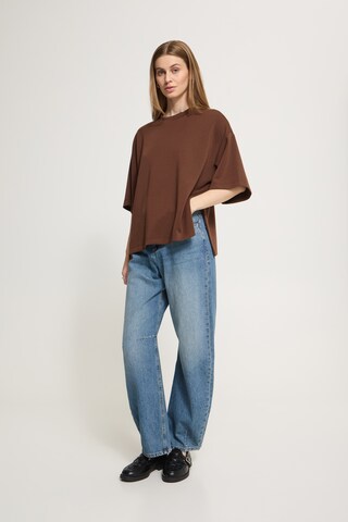ICHI T-Shirt 'IHNAIDA' in Braun