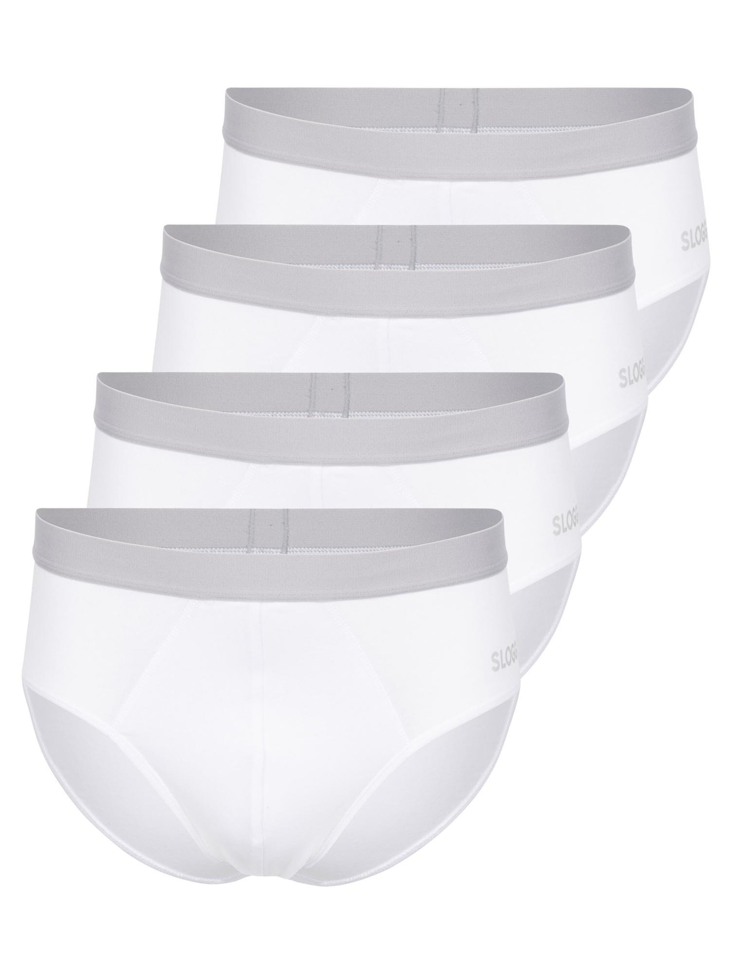SLOGGI Slip 'men GO ABC 2.0' in White: front