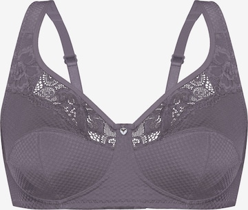 sassa T-shirt Bra 'INDIAN SUMMER' in Grey: front