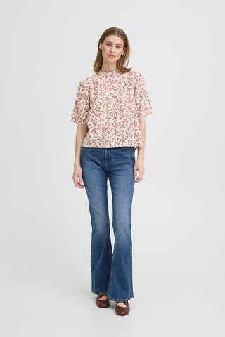 ICHI Bluse 'IHQWINA SH2 ' i beige