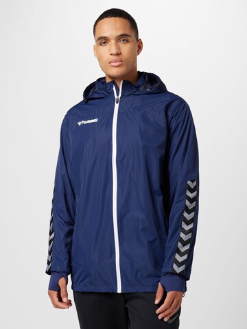 Hummel Sportjas in Blauw: voorkant