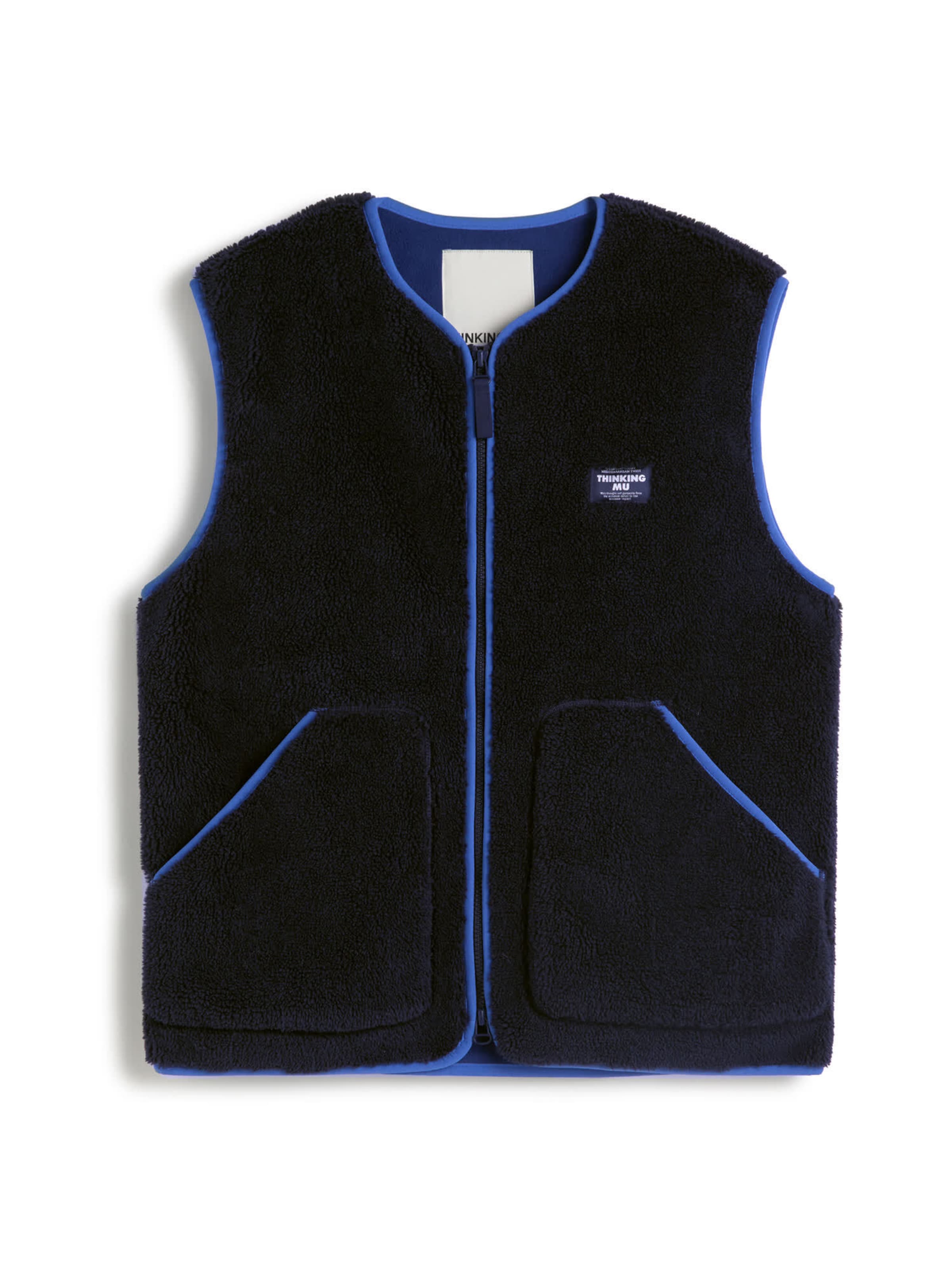 Thinking MU - Colete 'TROY' em azul: frente
