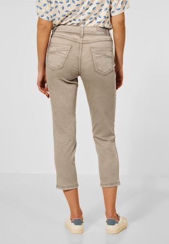 CECIL Slimfit Broek in Beige