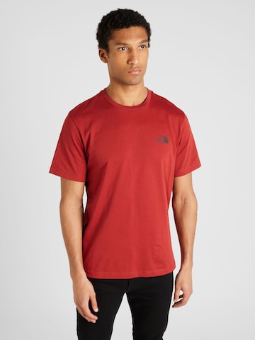 THE NORTH FACE Μπλουζάκι 'SIMPLE DOME' σε κόκκινο: μπροστά